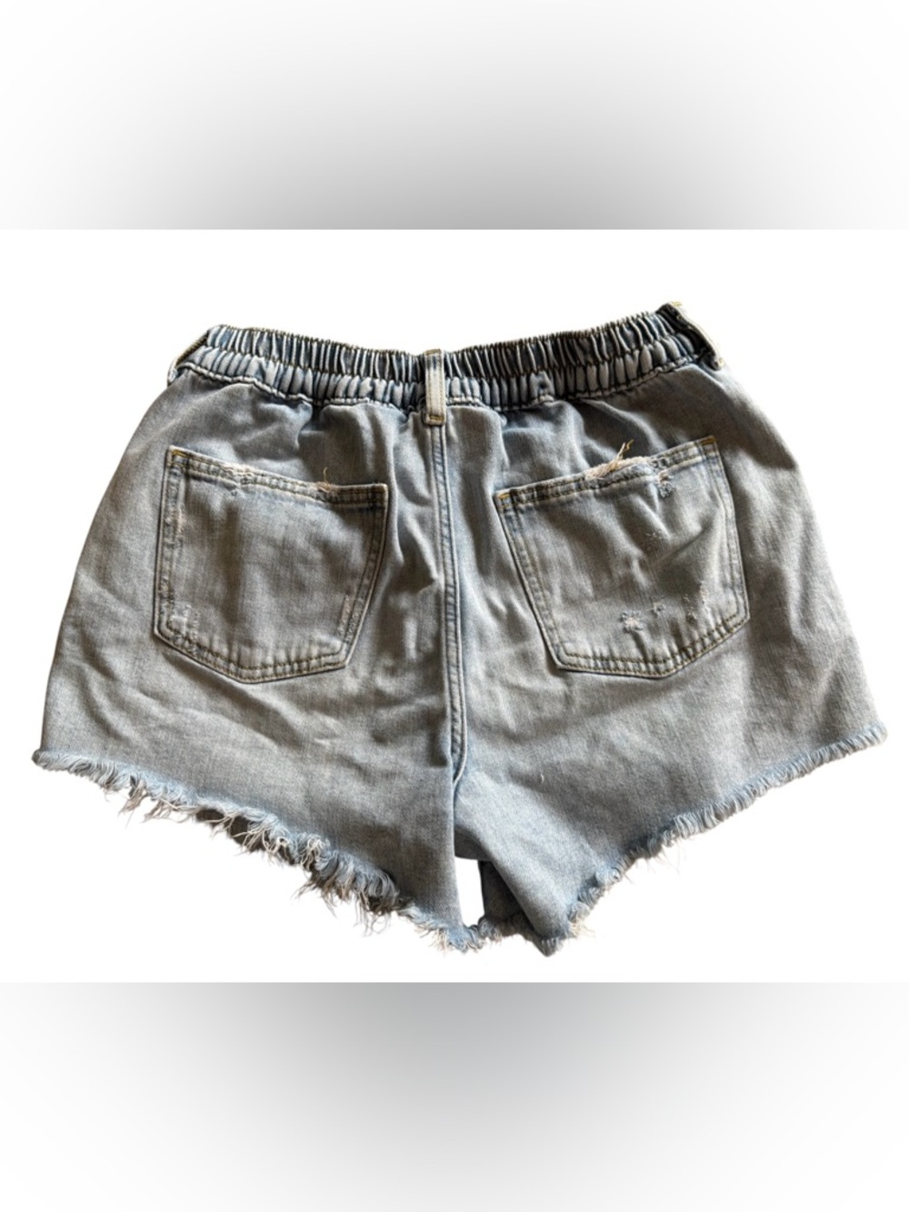 Aerie Daydream Denim Shorts Small Light Blue - Picture 3 of 8